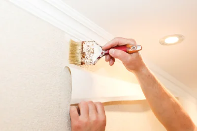 Pose de papier peint à Meyrannes — revêtements muraux et toiles de verre